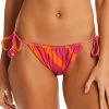 Sanctuary Women's Bias Stripe Tunnel Side-Tie Hipster Bikini Bottoms