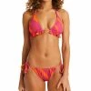 Sanctuary Women's Bias Stripe Halter Bikini Top & Bias Stripe Side Tie Hipster Bikini Bottoms