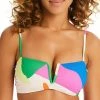 Sanctuary Women's Printed V-Wire Bandeau Bikini Top