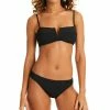 Sanctuary Women's Sandbar Solids V-Wire Bandeau Bikini Top & Sandbar Solids Hipster Bikini Bottoms