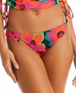 Sanctuary Women's Savage Gardener Cinch-Back Hipster Bikini Bottoms