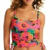 Sanctuary Women's Savage Gardener Side-Shirred Cropped Tankini Top -ADIDAS Shop 23776910 fpx