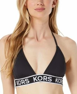 Michael Kors Women's Logo-Elastic String Bikini Top