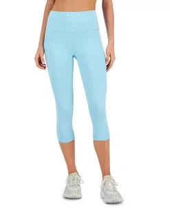 ID Ideology Women's Compression High-Rise Side-Pocket Cropped Leggings, Regular & Petite, Created For Macy's -ADIDAS Shop 23850768 fpx