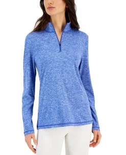 ID Ideology Women's Essentials Quarter-Zip Top, Created For Macy's 11 ID Ideology Women's Essentials Quarter-Zip Top, Created For Macy's -ADIDAS Shop 23850811 fpx